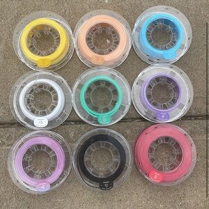 9 rolls of printer food for toybox 3D printer